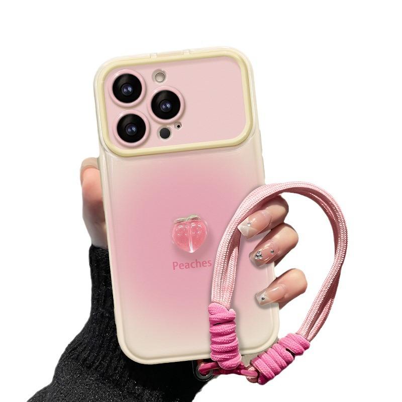 Applicable To Huawei Mate60pro Mobile Phone Case Vivo Smudge Peach Doll Lanyard Oppo Flip Mirror Xiaomi