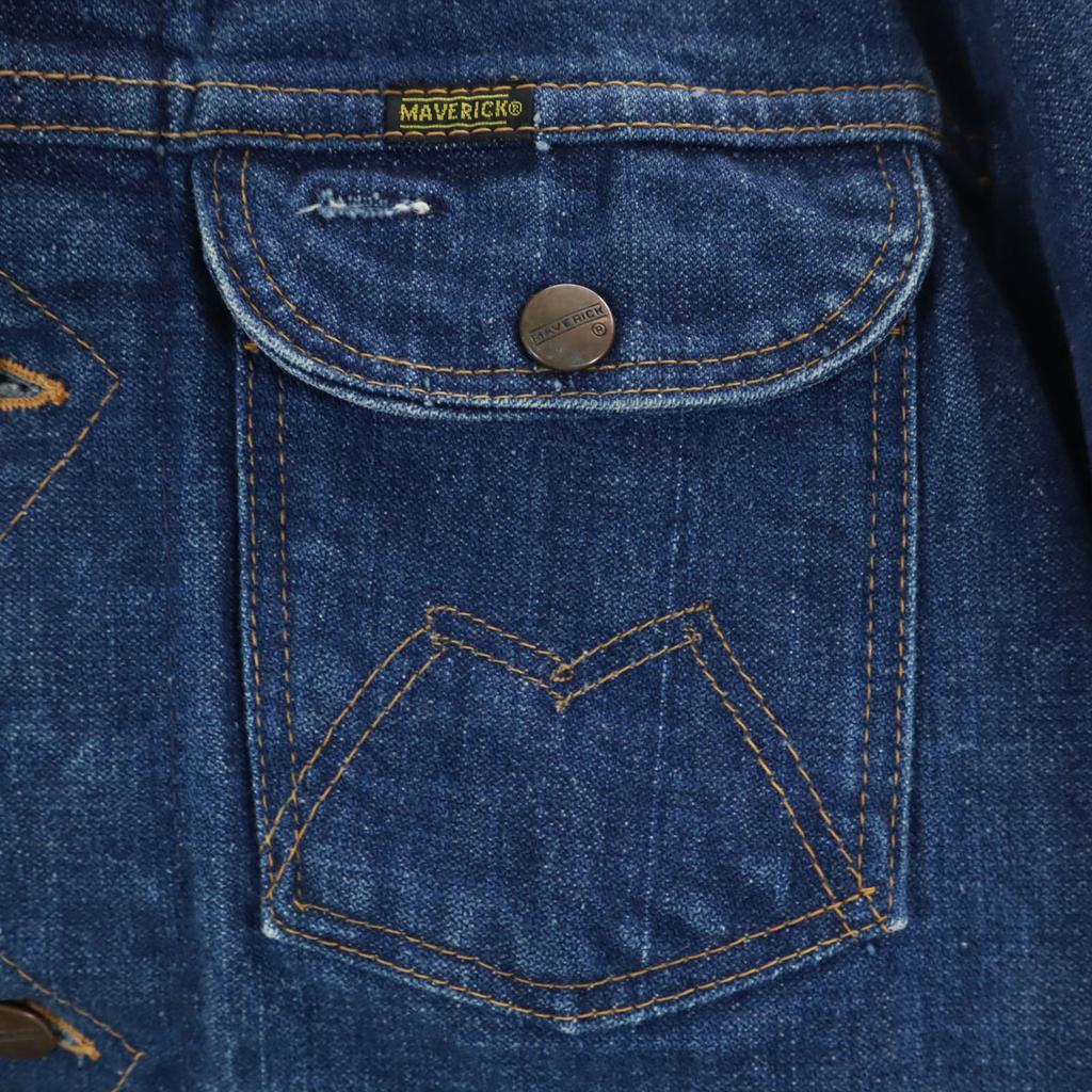 Maverick 70er 80er Vintage Made in USA Jeansjacke 36 blau BLUE BELL Herren Gebraucht