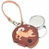 Fieldwork Analog Pocket Watch with Shiba Inu Bag Charm and Magnifying Glass, LW054-2, Women's, Beige