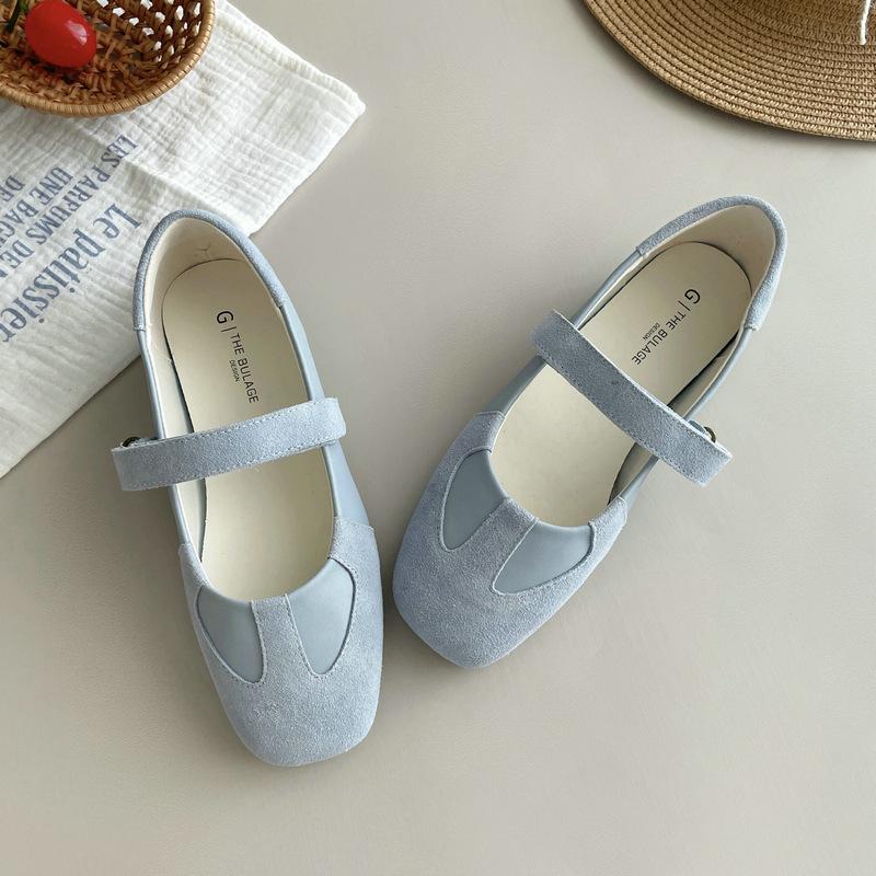 IPPEUM Mary Janes for Women Ballet Flat Shoes 2025 Square Toe Soft Pumps Ballerina Shoes