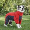 Warm Fleece Dog Clothes High-Neck Dog Jackets Casual Style Winter Dog Jumpsuit  Winter Season