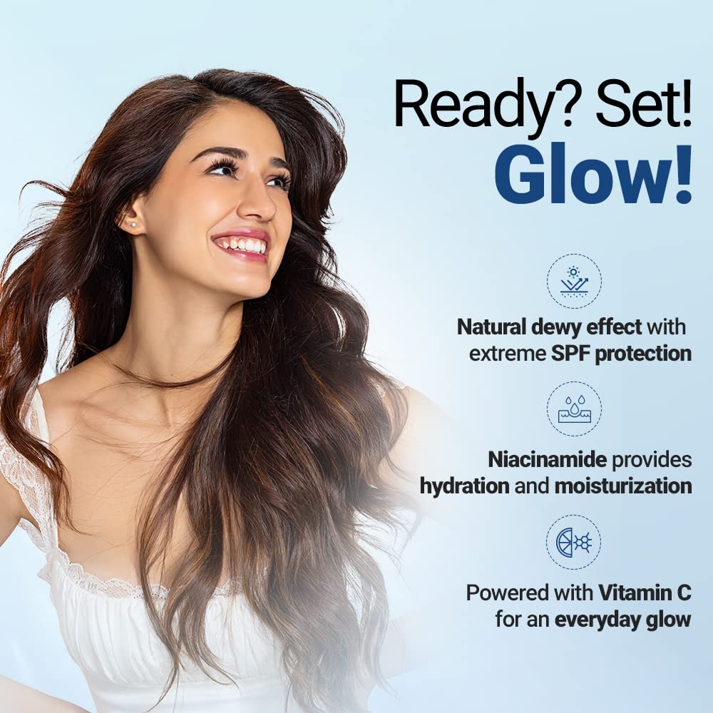 JOY Glow Boosting Sunscreen Serum 30ml With Vitamin C Niacinamide SPF 40 Lightweight Broad Spectrum