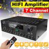 110V 220V 3000W AV Amp Speaker with Remote Control Support FM USB SD Cards 7 Channel Bluetooth Audio Power Amplifier