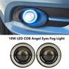 Universal 2pcs 10W LED COB Angel Eyes Daytime Running Light Car Vehicle Fog Lights (3.0in)