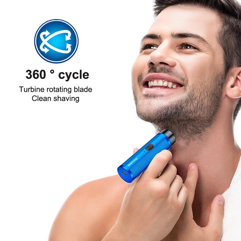 Men Mini Electric Shaver Automatic Razor Trimmer Portable Beard Knife Shaver Rechargeable Razor Travel Car Mini Shaver