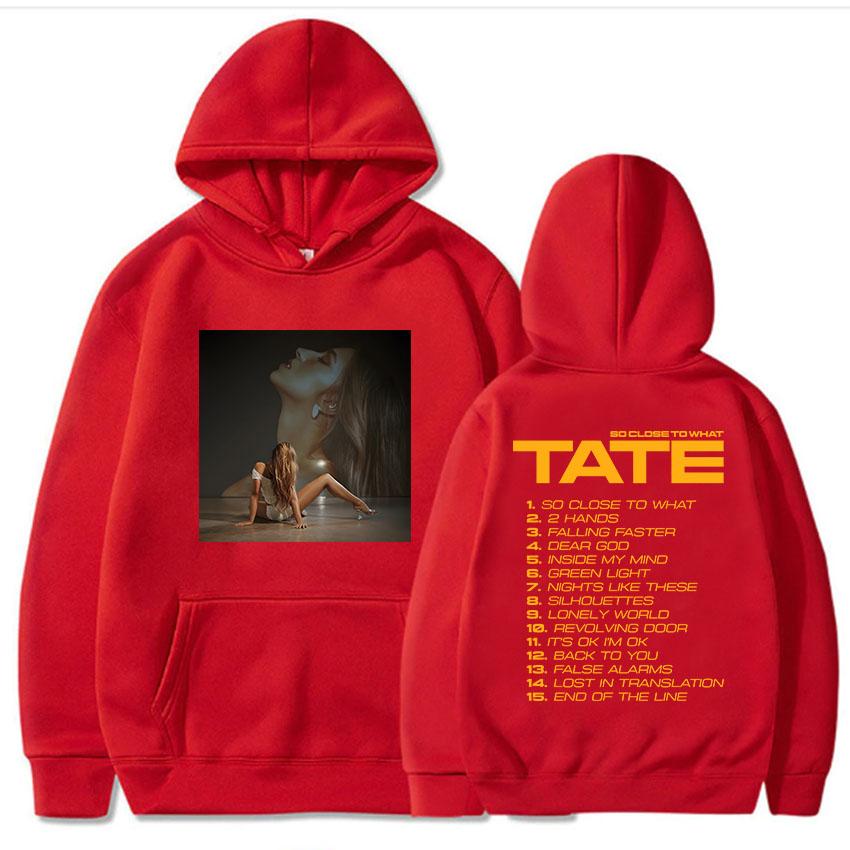 Tate McRae So Close To What Album 2026 Hoodies New Fashion Singer Graphic Sweatshirts Women Clothes Unisex XS красный 1780₽
