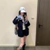 Women's Retro Plaid Patchwork Color Block Jacket - Trendy Loose Fit for Spring/Autumn