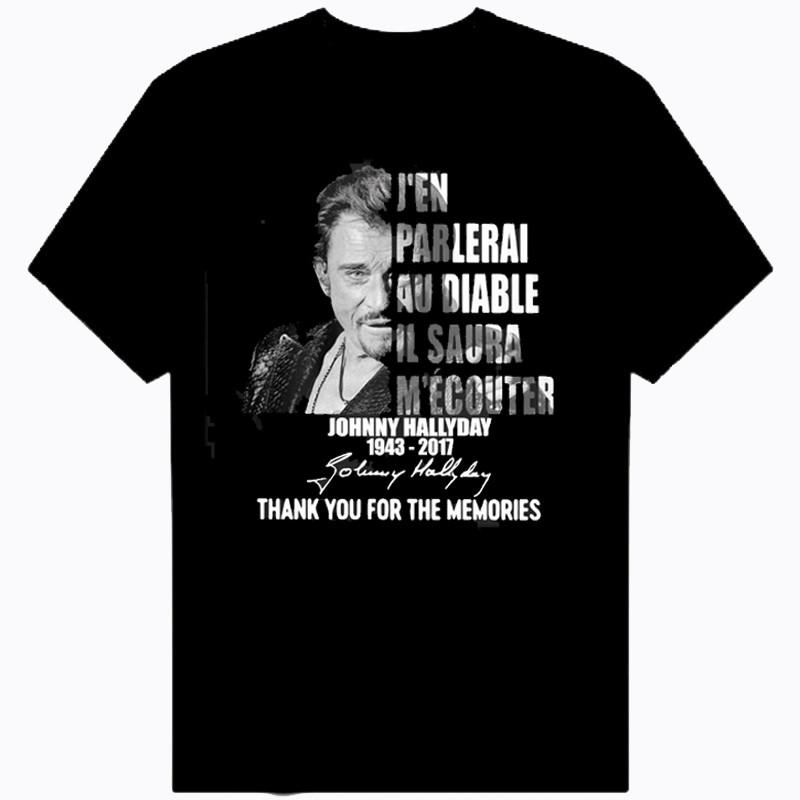 New Johnny Hallyday Signature Short T Shirt Mens All Size S2345XL MC668 Unisex T-Shirt