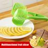 Plastic Tomato Slicer Cutter Stand Multipurpose Round Fruit Tongs Onion Holder Suitable for Lime Juice Lemon Tea