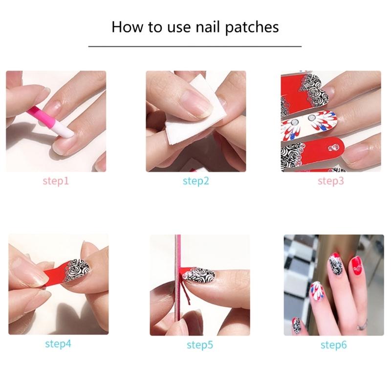 Nail Polish Sticker Nail Strips Nail Polish Art Stickers Wraps Sticker Nails for Women Girls Decorations Birthday Party