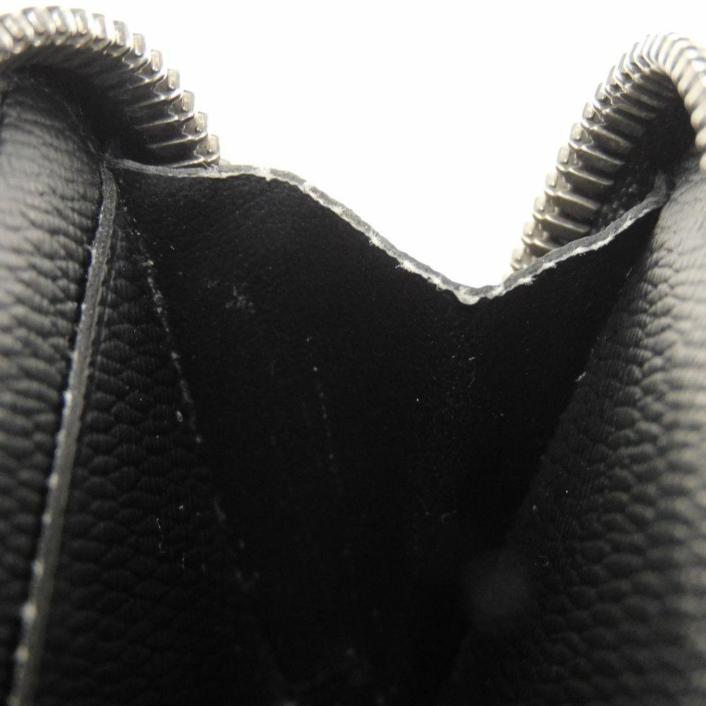 Gebrauchtes LV Logo L-Reißverschluss-Portemonnaie mit RFID IC-Chip (Monogram Eclipse) - Modell 12564 Geldbörse Jour M63536 7943 Schwarz Herren