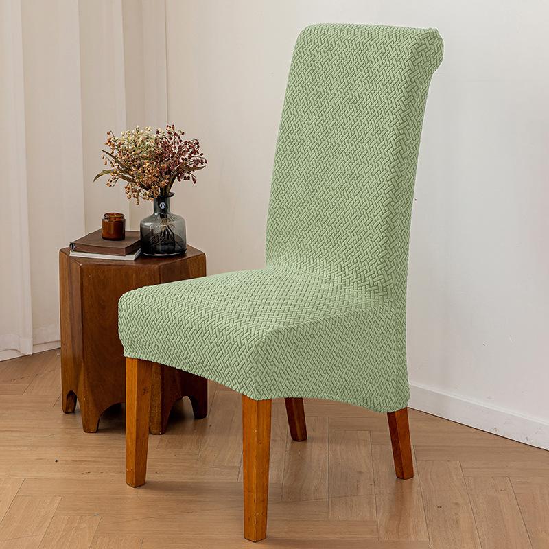 

Long Checked Jacquard Larger Chair Cover for Home Chair Cover Hotel Dining Chair Cover Universal Elastic Chair Cover 35*38cm