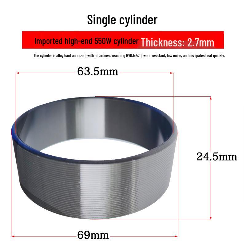 Silent Oil-Free Air Compressor Kit: Leather Cup, Steel Sleeve, Piston Ring, Gasket