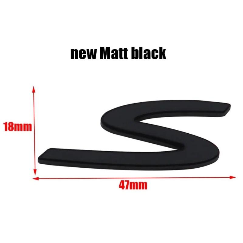 1pcs 3D S Car Emblem Badge Sticker Styling Accessories