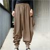 Spring Versatile Straight Wide Leg Pants Vintage Loose Harlem Pants