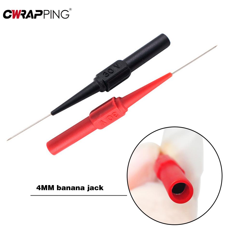 Car Tip Probes Diagnostic Tools 30V 1A Insulation Piercing Needle Non-destructive Test Pen Multimeter Clamp Copper Lead Tools