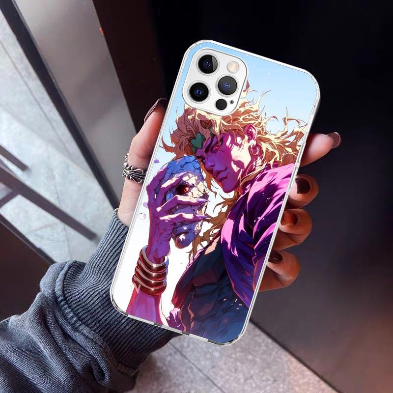 JoJo Adventure Dio Diego Brando Phone Case For iPhone 17 Air 11 13 Mini 14 15 Plus 16 12 Pro Max 16E SE 7 8 Pattern Soft TPU Bac