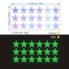 Iridescent Glow-in-the-Dark Star Stickers for Kids' Room, Bedroom, Party, or Window Decoration