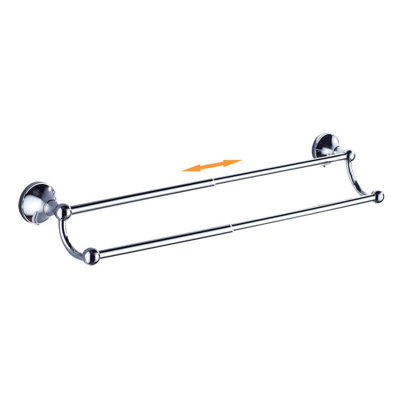 Verchromter wandmontierter Handtuchhalter Badezimmerzubehör Anhängerset Papierhandtuchhalter Kleiderhaken Toilettenbürste ELA68C