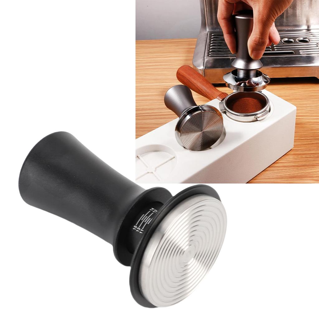 51mm Coffee Tamper 304 Stainless Steel Automatic Calibrated Coffee Ground Tamper Tool with Scale for Cafe Home