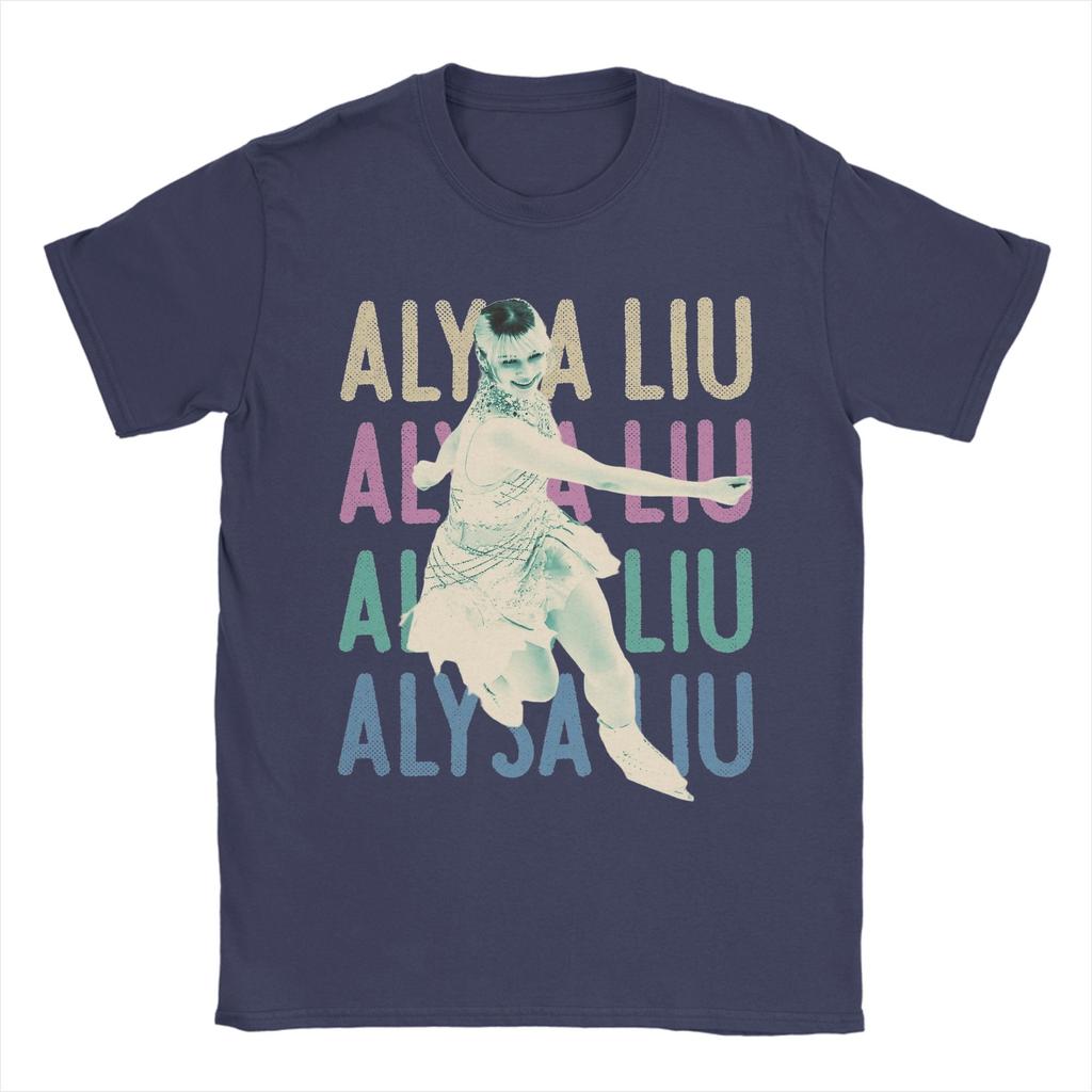 Cool Alysa Liu Figure Skating TShirt Unisex Round Neck 100 Cotton T Shirt Short Sleeve Tee Shirt Graphic Printed Clothing