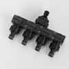 Garden Hose 4-Way Water Splitter with Switch Valve Connector