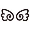 Reflective Cartoon Wing Sticker for Rearview Mirror, Tail, and Windshield
