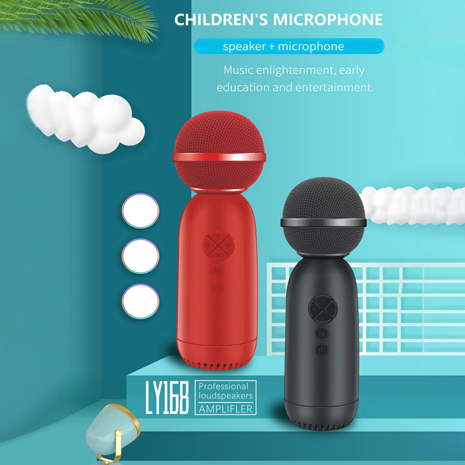 

Беспроводной микрофон для записи пения, портативные микрофоны BT, USB детский микрофон для караоке 5