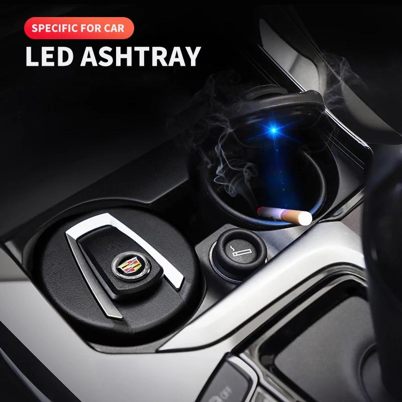 Car Ashtray Garbage Coin Storage Cup Container Cigar Ash Tray For Cadillac XT4 XT6 CTS DTS STS XTS ATS BLS SLS CT5 Accessories