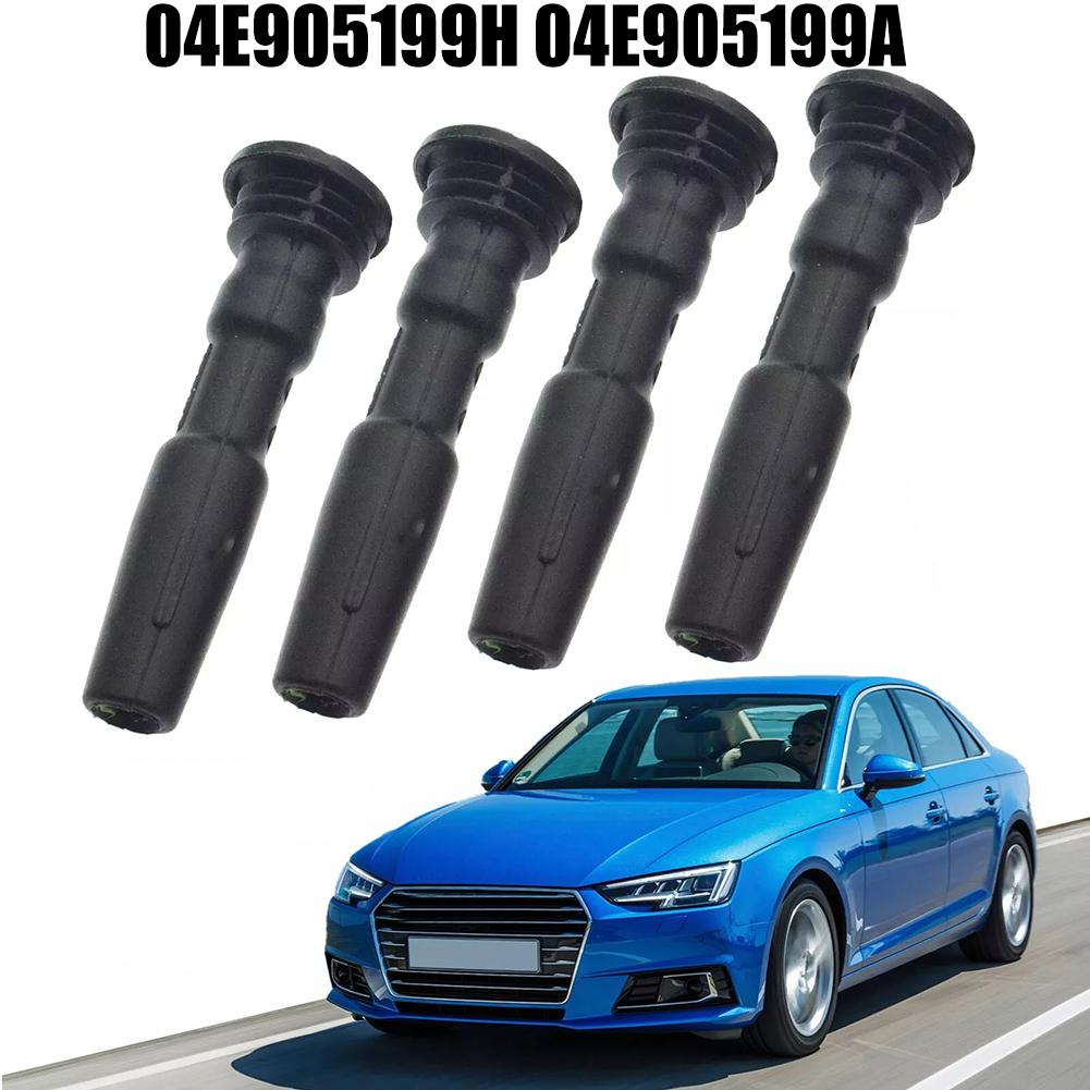 4Pcs Car Ignition Coil Rubber For Golf For A4 For Octavia Q3 04E905199A 04E905199H Automotive Accessories