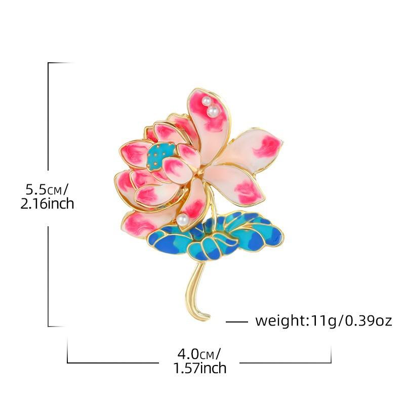 Flower brooch autumn and winter fashion brooch niche high-end design sense pin temperament accessories