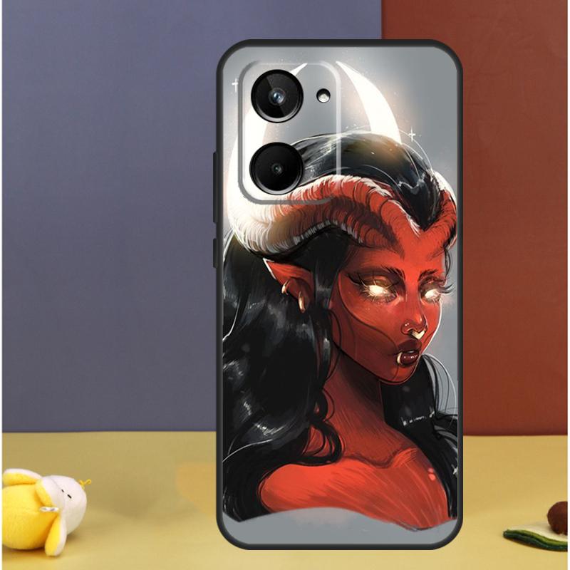 Devil Woman For Realme 15 10 11 12 13 14 Pro Plus C65 C67 C63 C61 C55 C51 C53 C35 C75 GT6 GT7 Pro Case