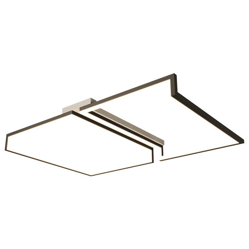 Minimalism Bedroom Ceiling Light For Home Living Room Bedroom Study Children's Kitchen Black Square Chandelier Led Smart Lamp