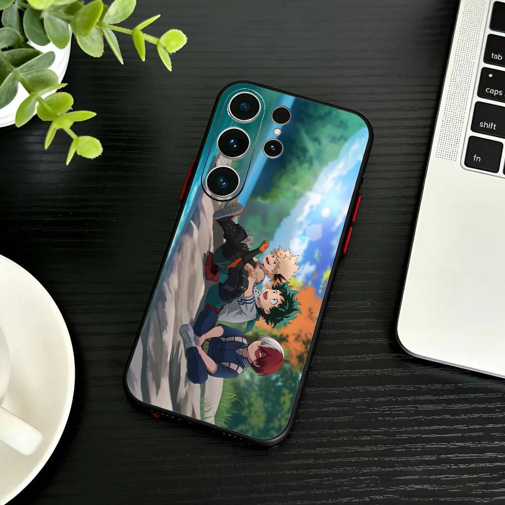 Katsuki Bakugo E-Hero Academia Phone Case For Samsung S26,S25,S24,S23,S22,S21,S20,S30,Ultra,Plus,Fe,Note,5G Black Cover