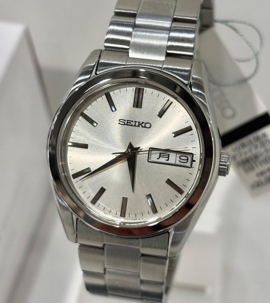 Seiko Selection SBTH007 S Series Men's Watch, Analog Quartz, Day-Date Display, Sapphire Crystal, 10 bar Waterproof,Made in Japan Authentic Silver Blue