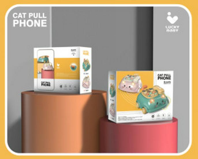 Bilingual English-Chinese Educational Cat Phone Toy for Kids