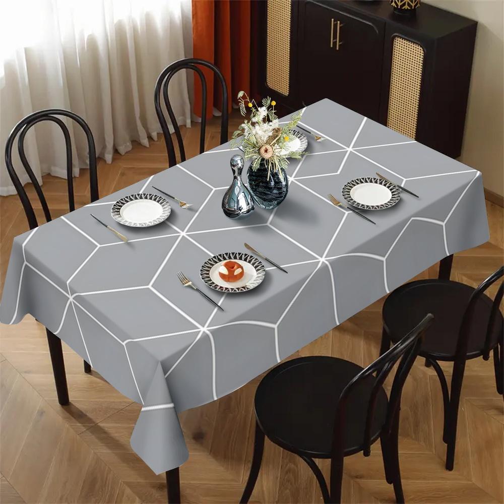 Geometric pattern tablecloth - Suitable for picnics, camping, weddings, parties, festivals, and retro home decoration