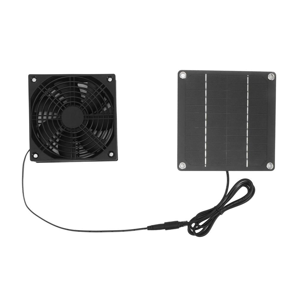Solar Panel Fan Kit Monocrystalline Silicon 2200RPM Solar Exhaust Fan with Protective Cover for