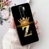 Fashion Crown Initial Letter Case For Xiaomi Redmi Note 8 Pro Note8 8T Soft Silicone TPU Cover For Redmi Note 8 8Pro Phone Cases