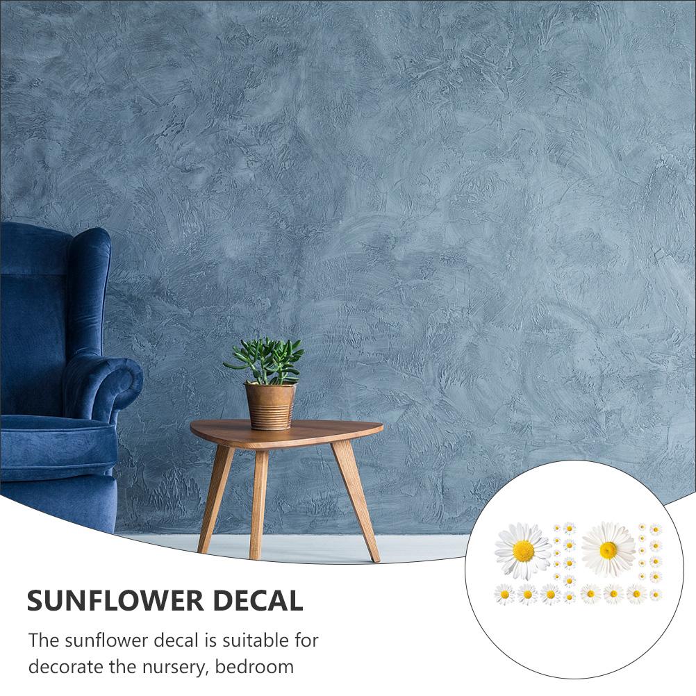 Little Daisy Wall Sticker Decorative Decal Sunflower Flowre Pvc Home Rustic