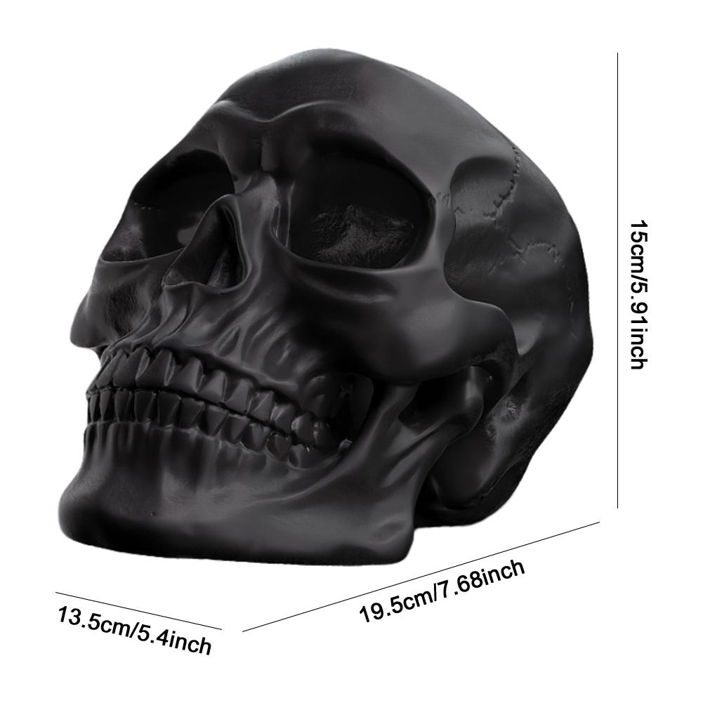 Halloween Skull Shaped Figurine Resin Horror Skull Statue Handicrafts Personalized Sculptures Ornaments for Holiday Party Decor