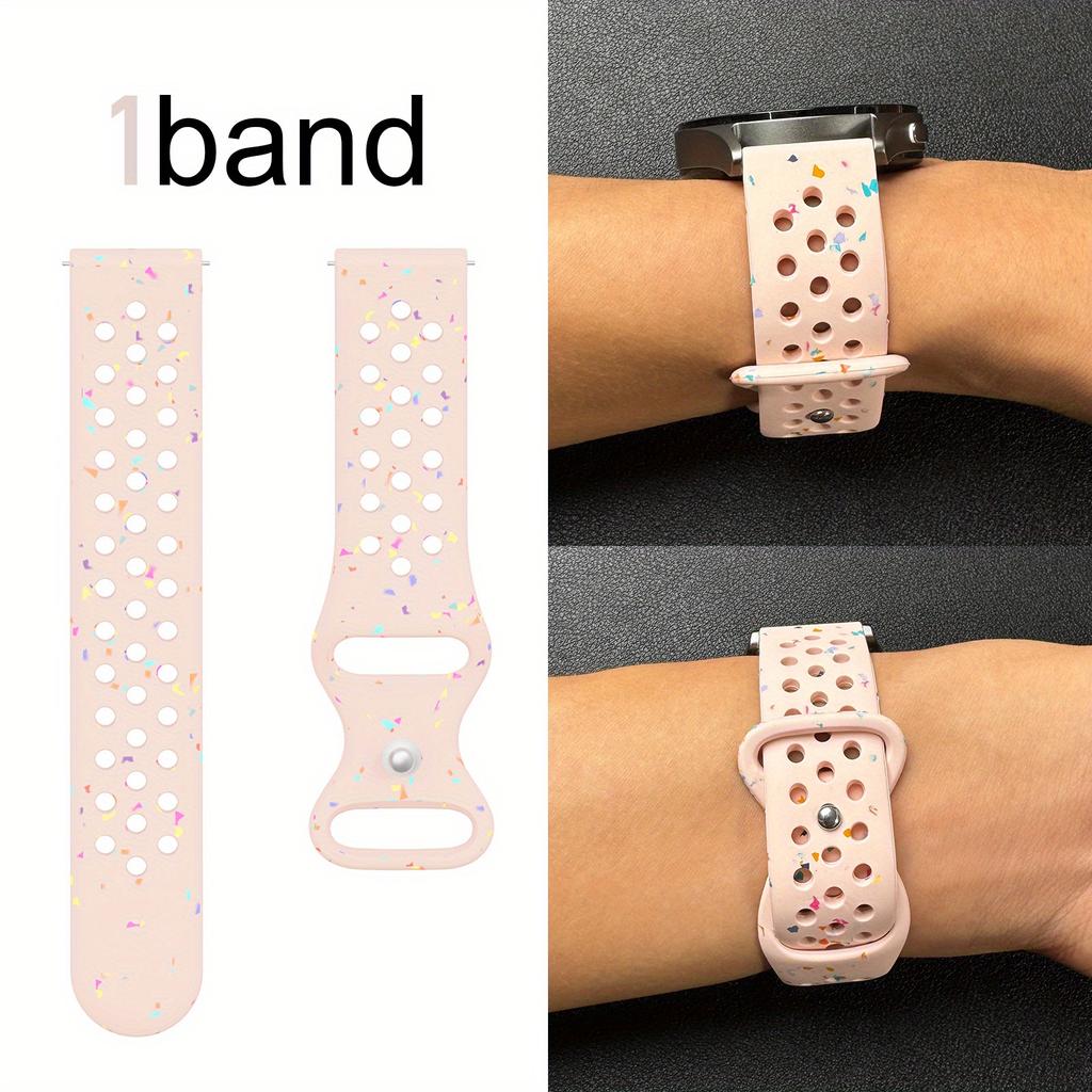 20/22mm Kleurrijk Siliconen Band met Vlindergesp in Achtvorm voor Huawei Watch GT5/Watch7, Ademend Zweetbestendig