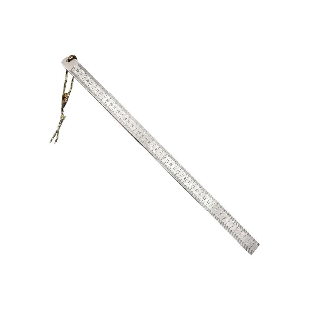 Stainless 50cm 20in Straight Ruler Thickened Measurement Tool Car Mount Self Defense Ruler Inch MM Double Sided Scale