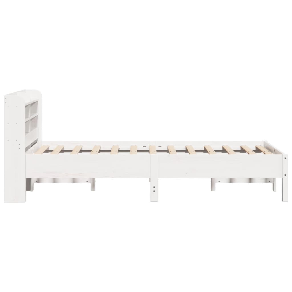 Vidaxl Rama Łóżka Bez Materaca, Biała, 90X200 Cm, Lite Drewno Sosnowe