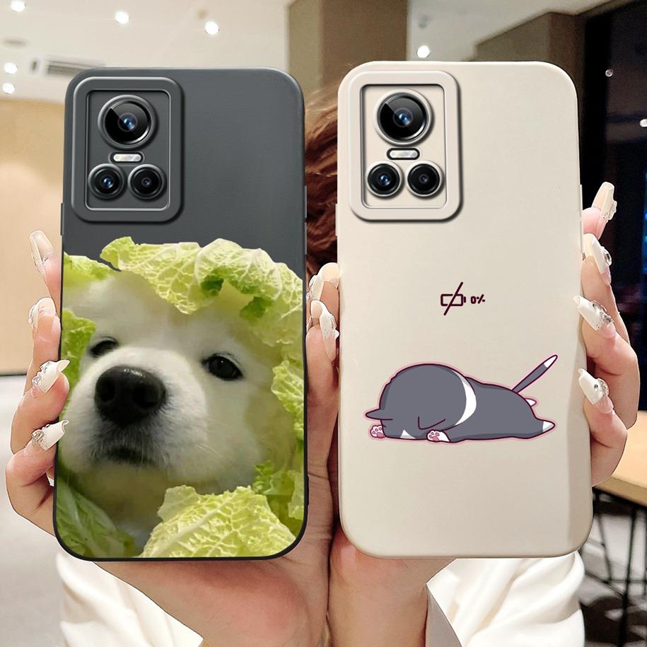 For Realme GT Neo 3 Case RMX3561 RMX3560 Shockproof Cover Fashion Painted Soft Silicone Phone Case For Realme GT Neo 3 80W Funda