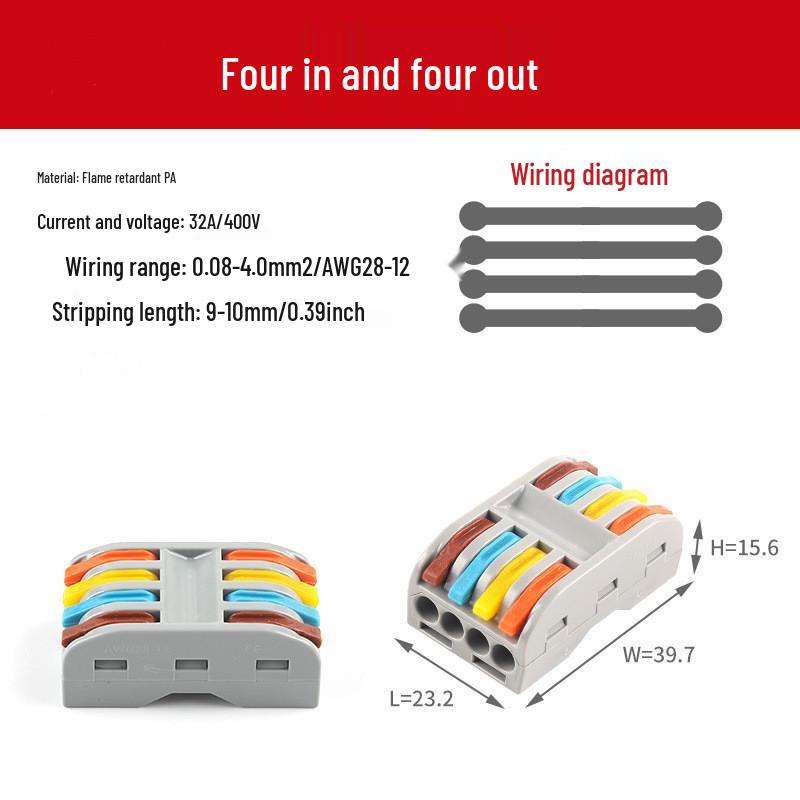 Universal Quick Connector: Soft/Hard Wire Terminal Splitter