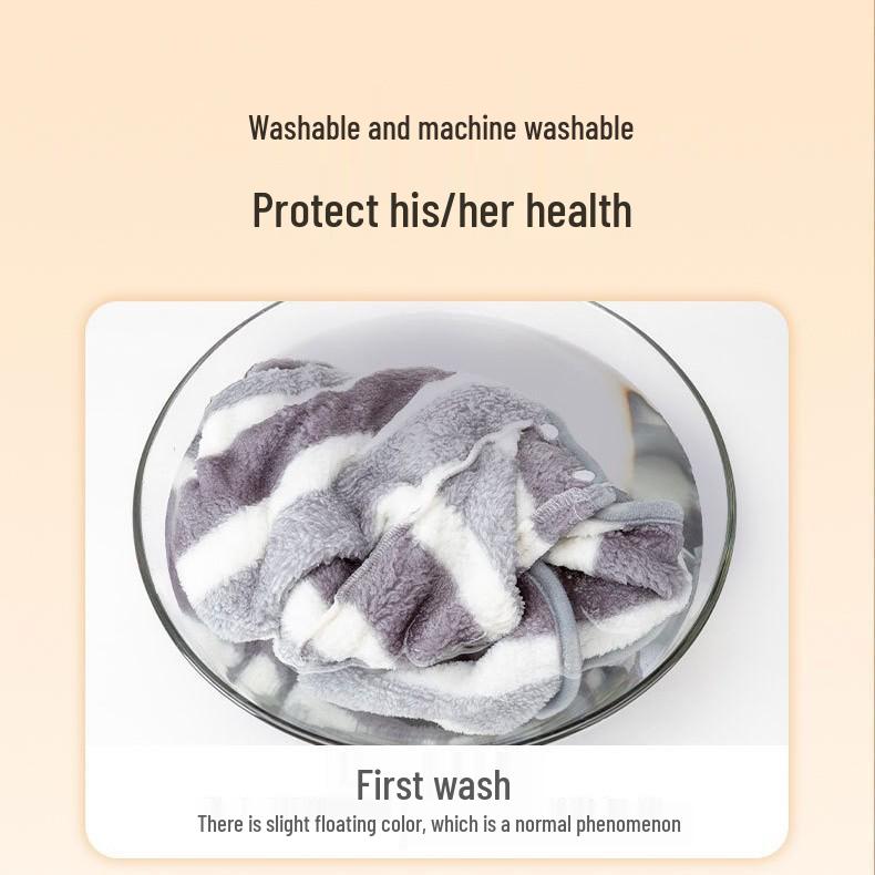 Quick-Dry Coral Fleece Pet Bathrobe for Dogs & Cats