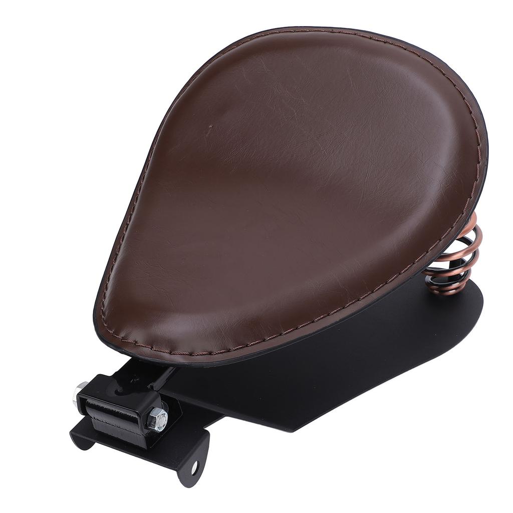 Motorcycle   Seat with Spring Bracket Kit Faux Leather Strong Support   Fit for Retro Motorcycle