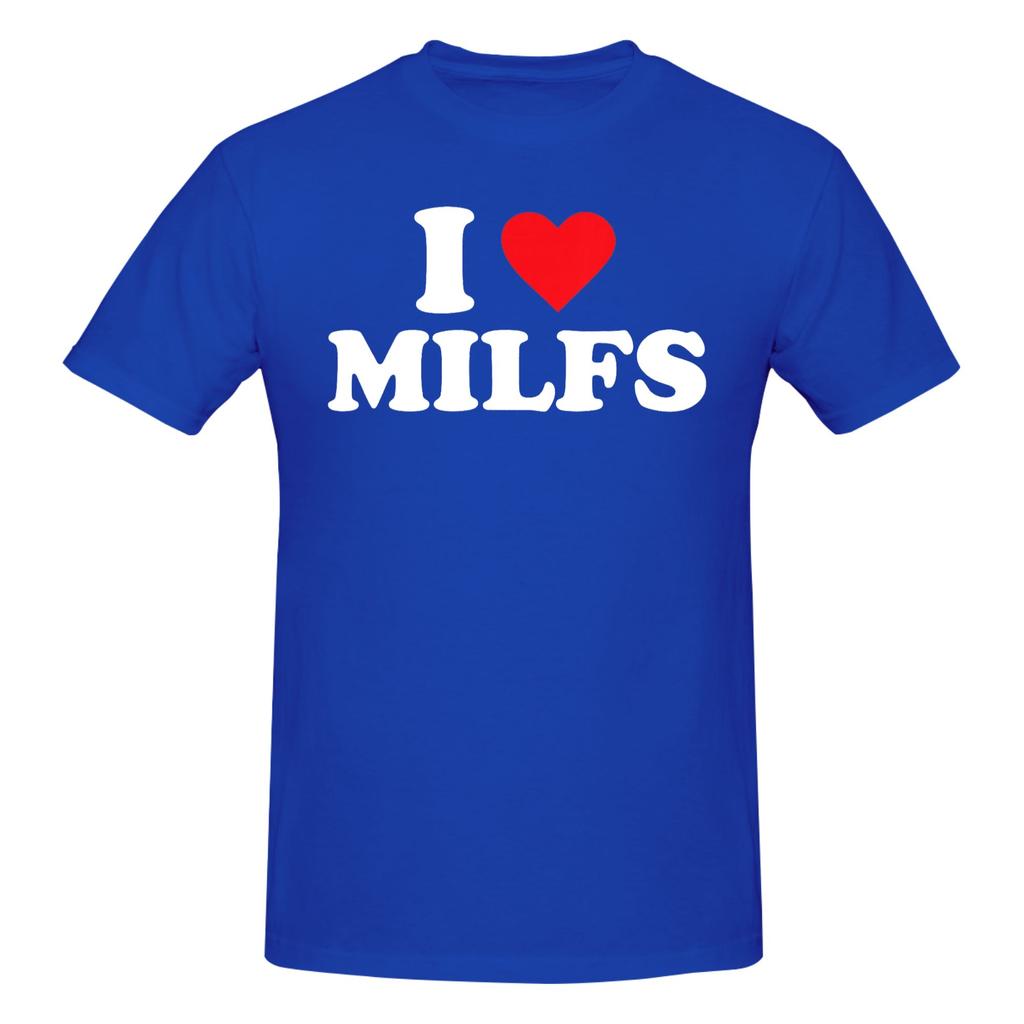 1 Pezzo I Love Milfs Maglietta Grafica Originale 100% Cotone Magliette Milf Top Per Unisex