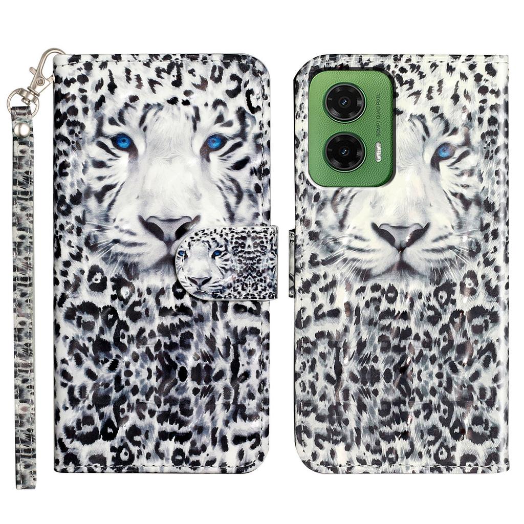 For Motorola Moto G35 5G Case 3D Pattern Printed Phone Leather Phone Cover